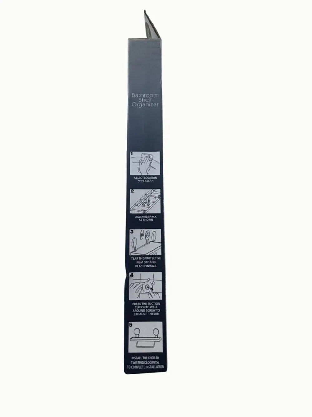 Self Adhesive Bathroom Shelf Towel Holder No Drill Dorm Apartment Organizer NEW